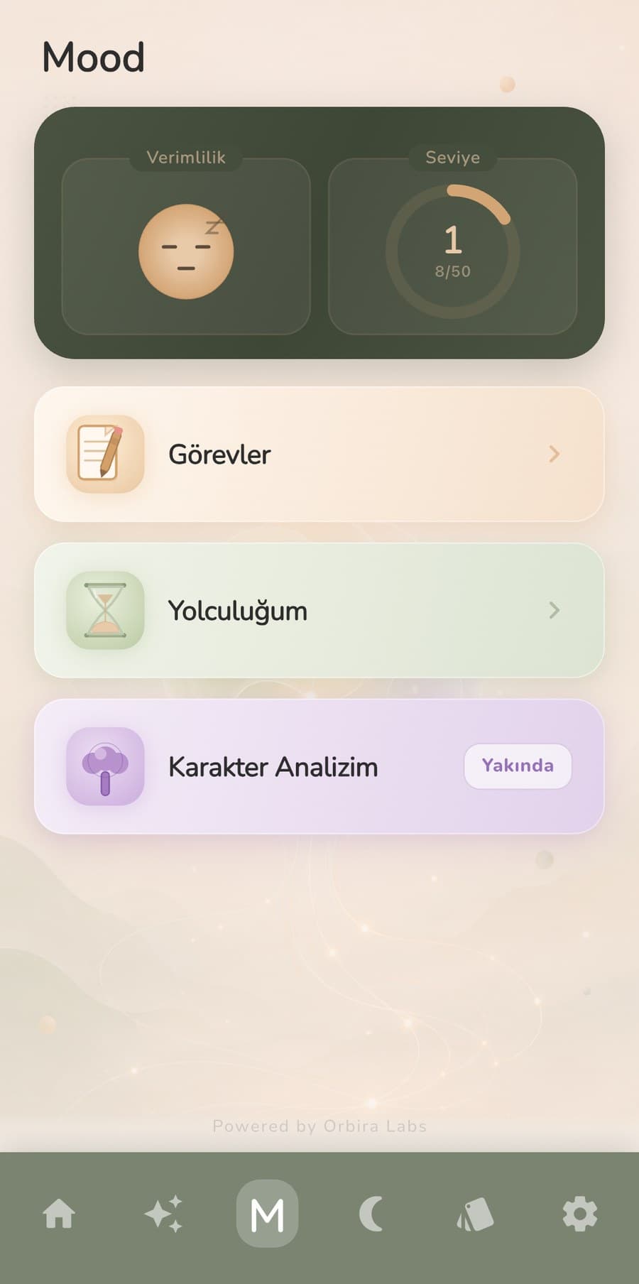 Mood Yolculuğu - Görevler, seri takibi ve karakter analizi
